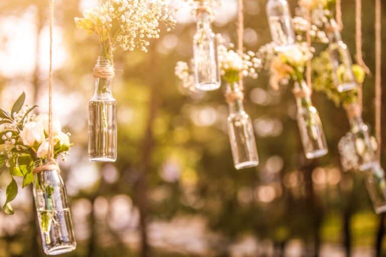 DIY-Dekoration für eine Hochzeit