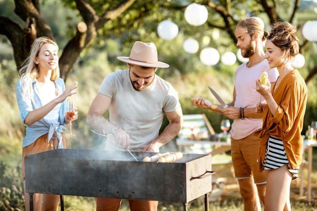 Grillparty mit Kollegen