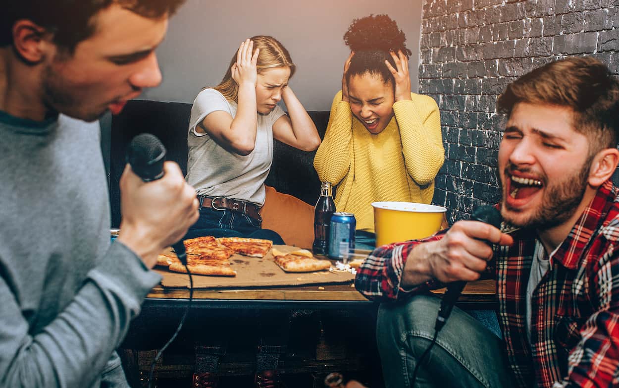 Auf Partys und Festen: Karaoke