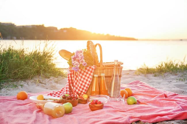 Picknick am See - Kajak-Party