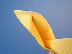 Papierservietten falten
